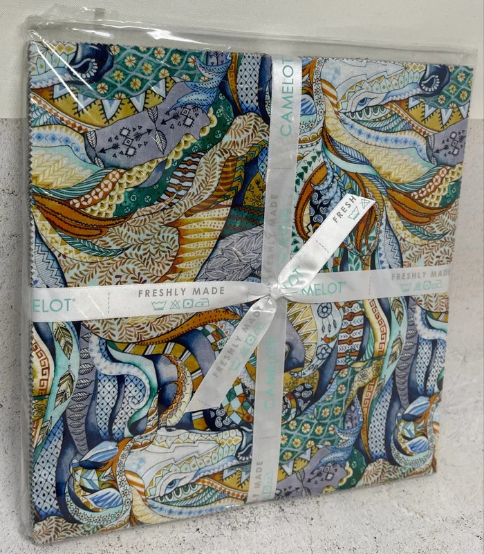 SQUARES 10″ Layer Cake RHAPSODY Boho Horse Abstract 42 pcs Cotton Fabric