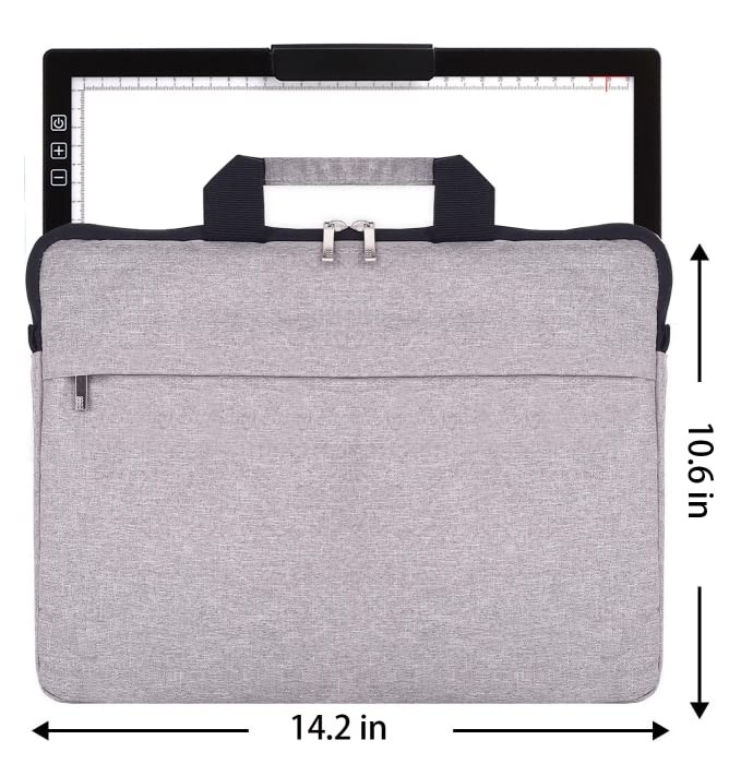 A4 Rechargeable LED Light Pad with Case, Riser Stands, 6 Brightness Levels