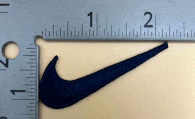 SWOOSH 2.5″ Embroidered Iron On Patch. Multiple Variations