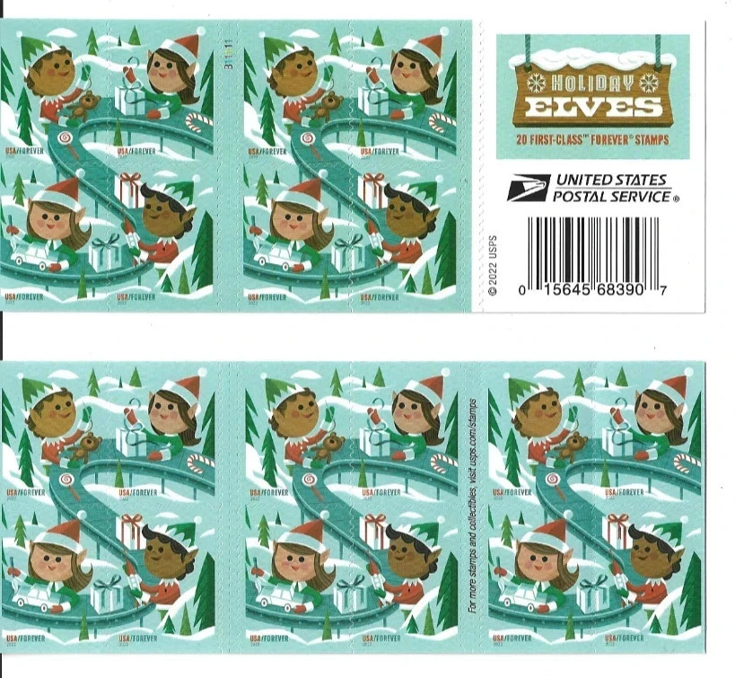 Assorted Christmas designs – 20 per sheet
