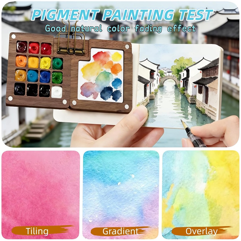 Mini Watercolor Kit Travel Pocket Artist Set Portable for Painters Picture APK