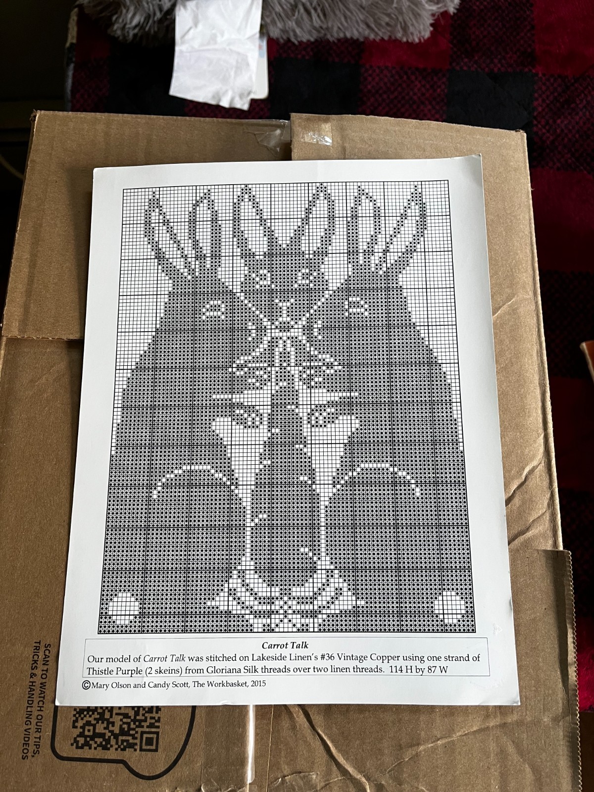 The Workbasket – Carrot Talk – Counted Cross Stitch Pattern – Pre-owned