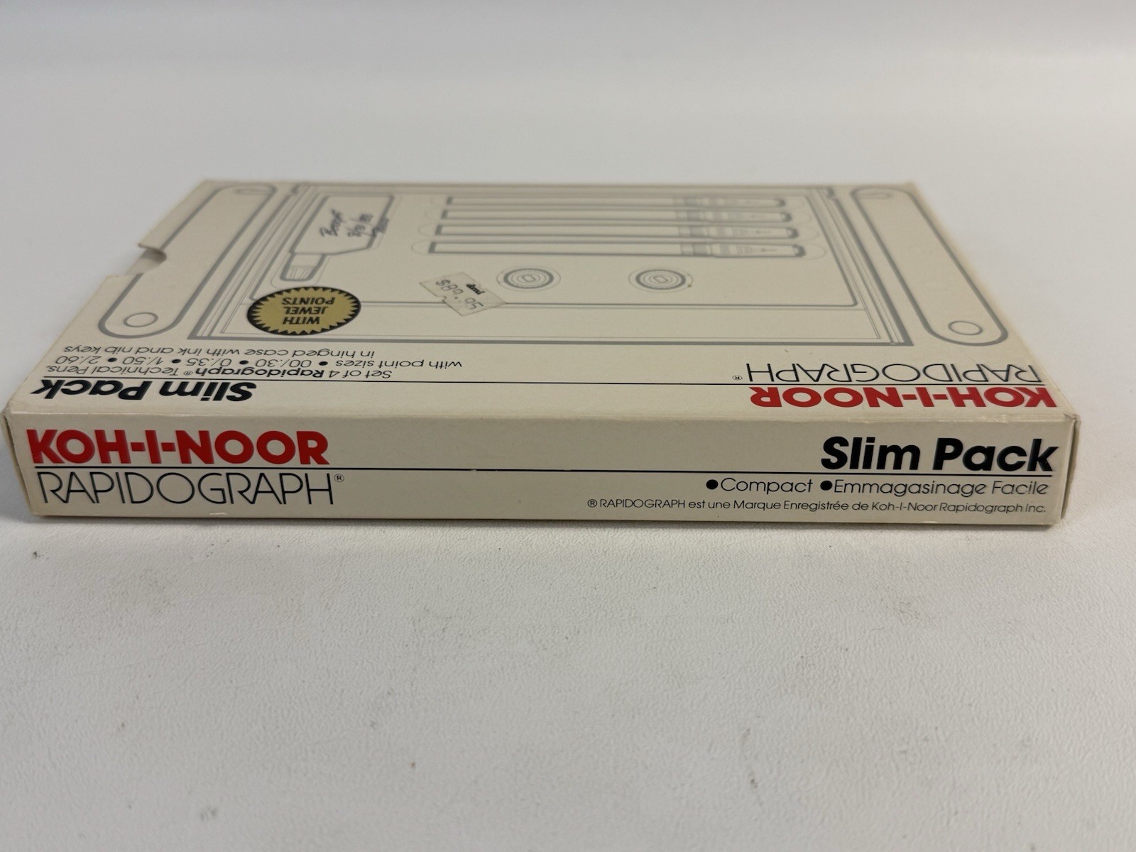 Koh-I-Noor Rapidograph Slim Pack 4 Technical Drawing Pen Set 3165-JSP-4 New