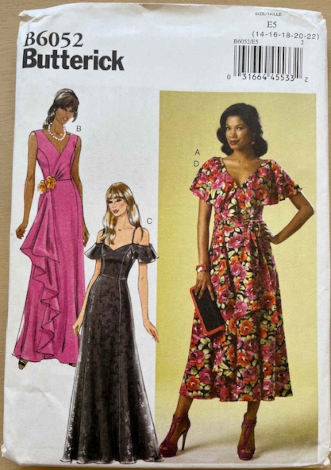 Butterick 3771-6014 Sewing Patterns 4 Designer patterns-see Description