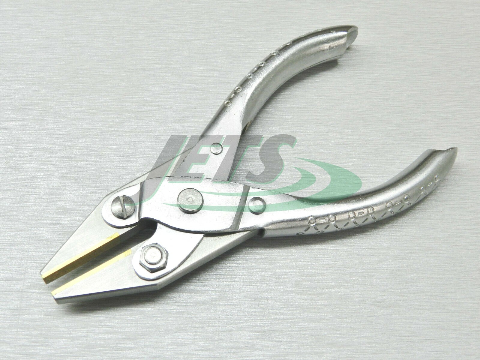 Brass Jaw Parallel Flat Nose Pliers 125mm Non Marring Jaws for Jewelry Crafts