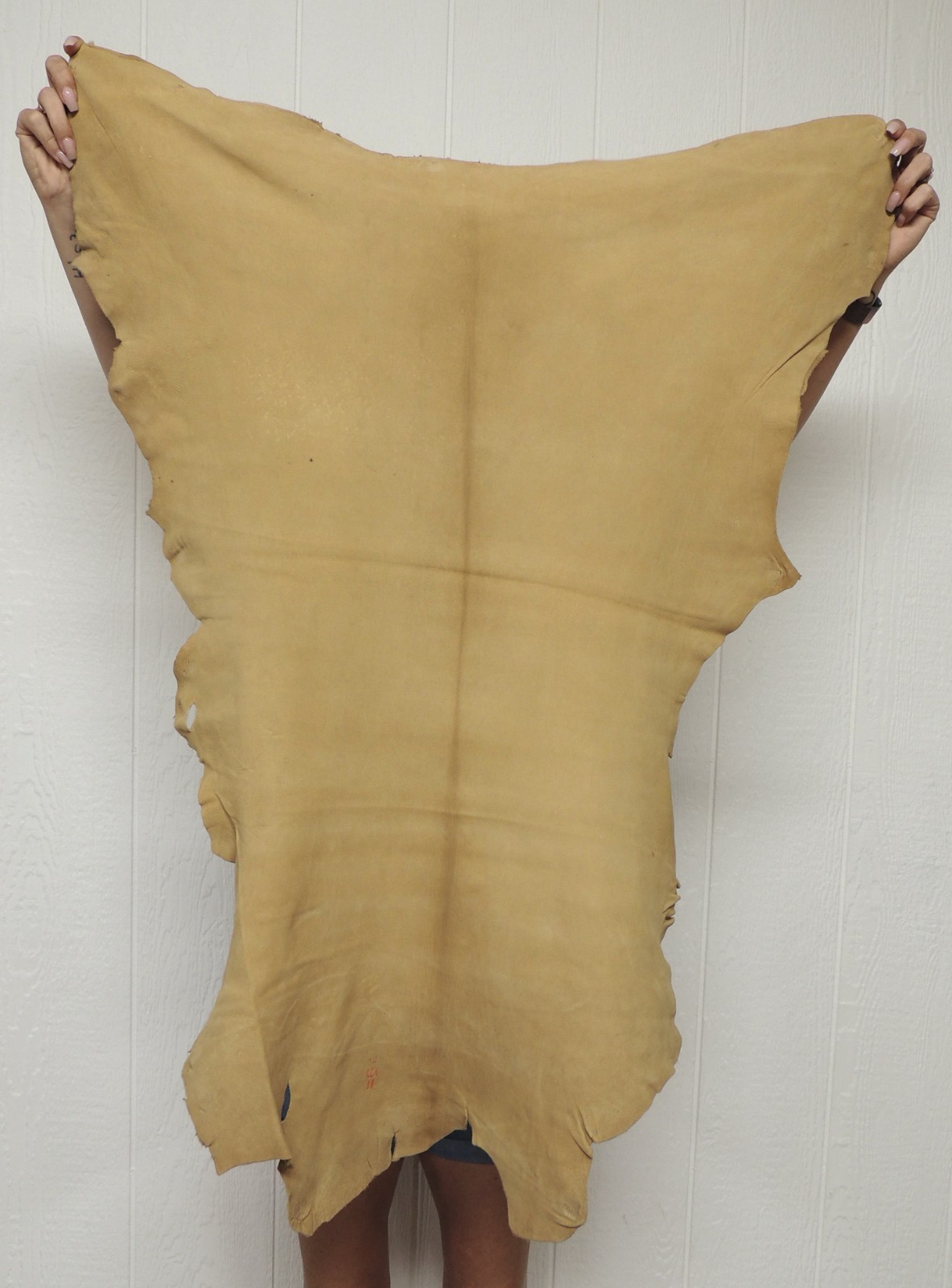 SMOKE BUCKSKIN Leather Hide for Native Crafts Laces Pipe Bags Regalia Pelt Skins
