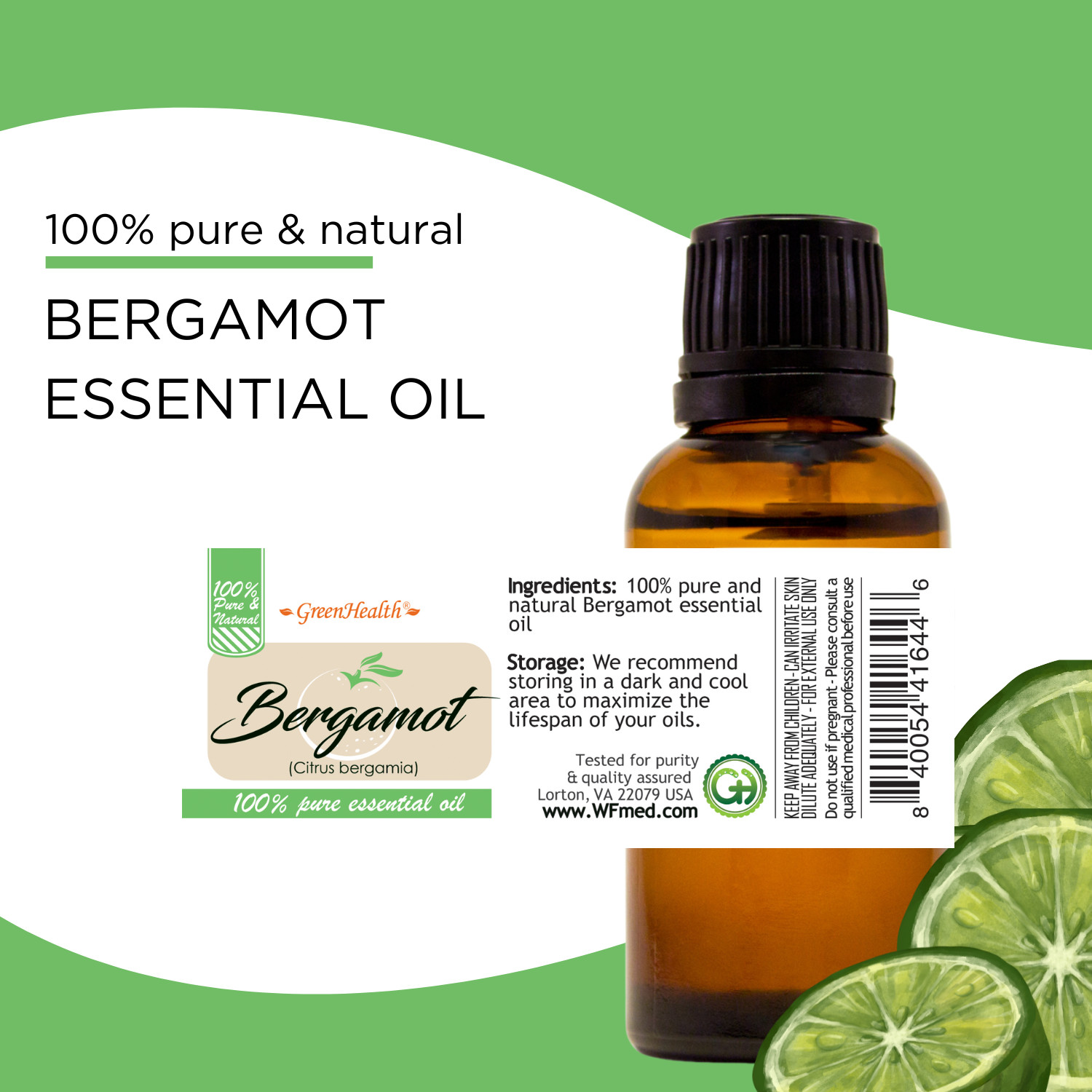 Bergamot Essential Oil 100% Pure 5ml to 1 gallon Free Shipping