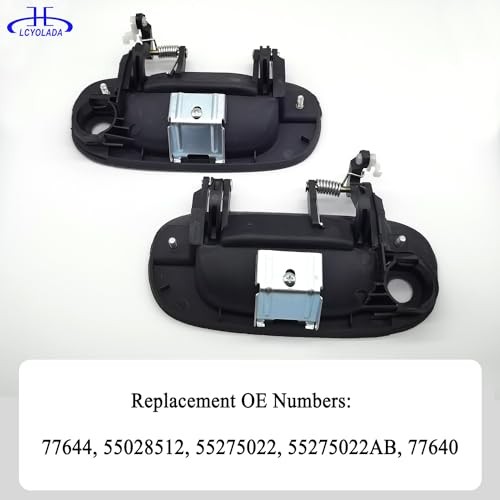 2Pcs Exterior Door Handles Compatible with 1994-2002 Dodge Ram 1500 2500 3500