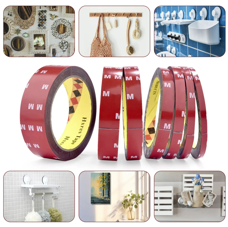 1pc 3M Strong Double Sided Acrylic Tape High Temp Resistant Auto Fixing – NEW