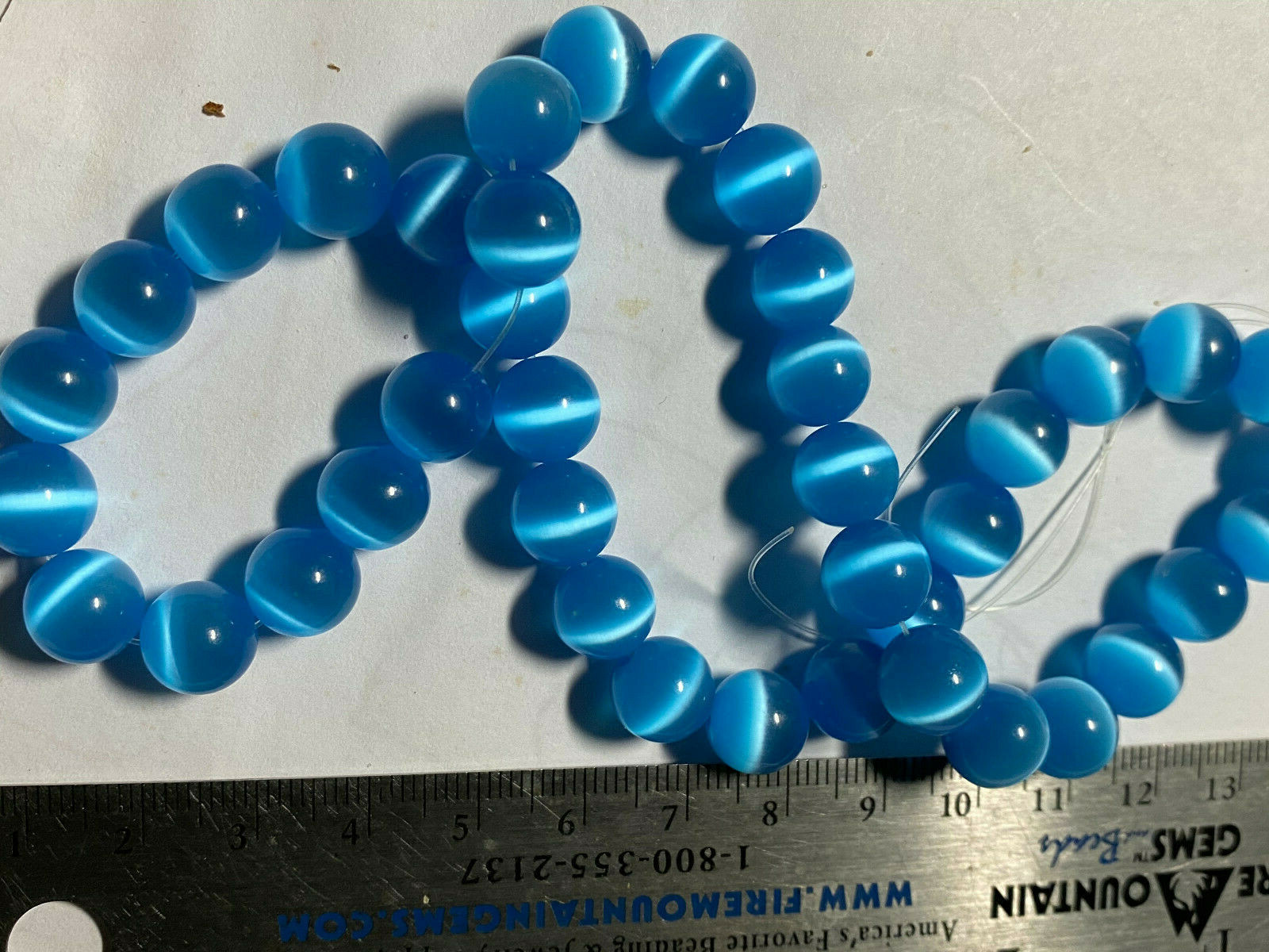 Fiber Optic Cats Eye Beads ****U PICK*** Fiber Optic Cats Eye Beads