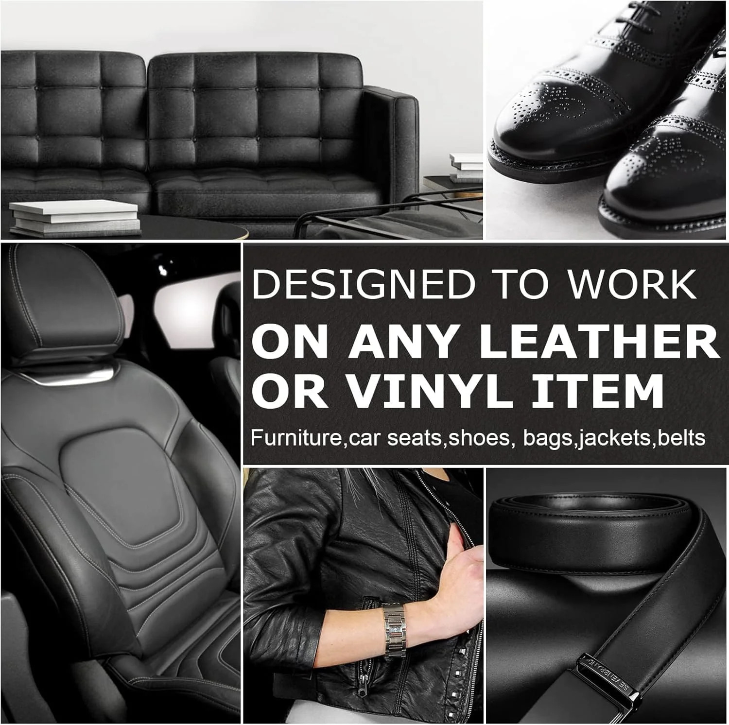 SEISSO Leather Recoloring Balm, Leather Repair Kit for Furniture, Leather Scratc
