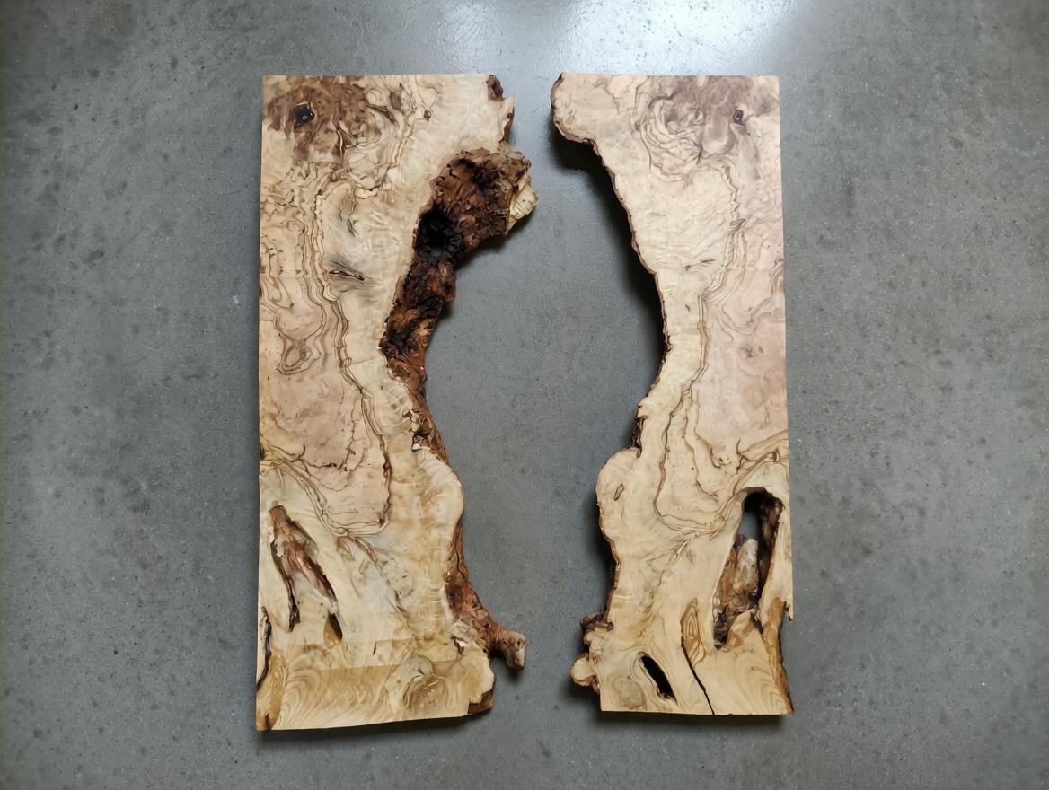 Burl Olive Wood Slab for DIY Epoxy River Table, Project Ready for Epoxy Resin