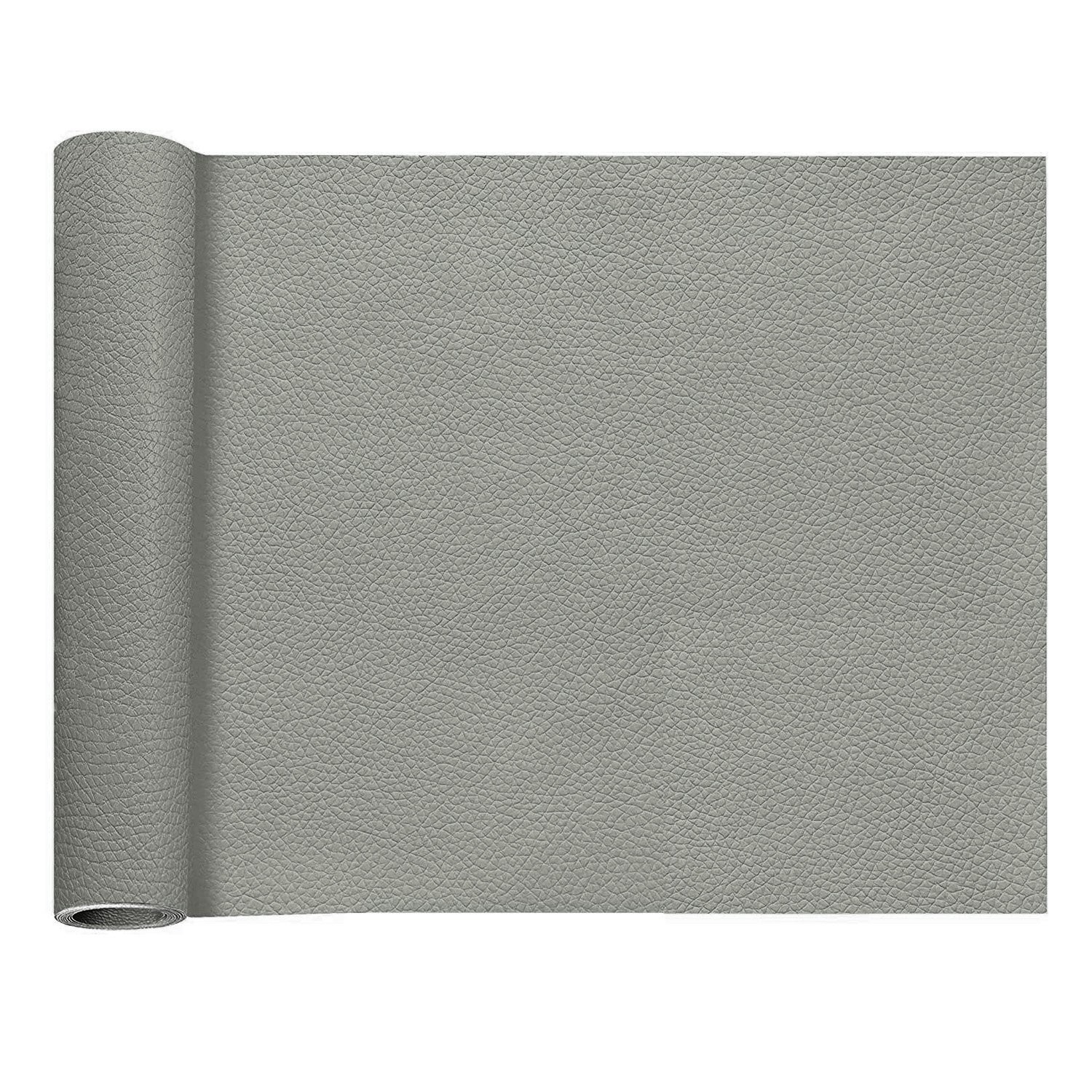 Self Adhesive Leather Litchi Peel Harmless PU Leather Synthetic Superstrong