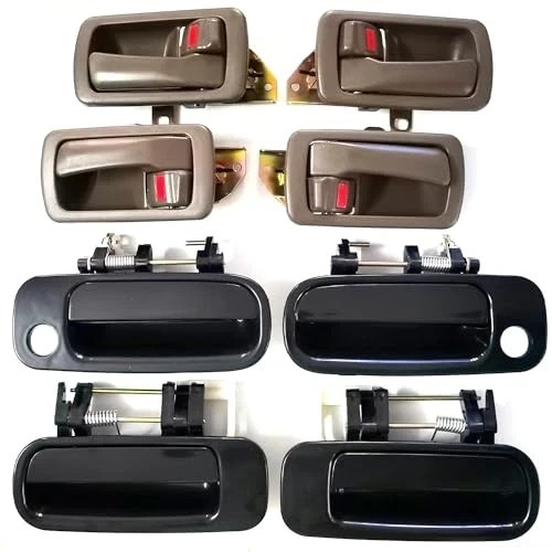 Set of 8 Interior & Exterior Door Handles Fit for Toyota Camry 1992 1993 1994