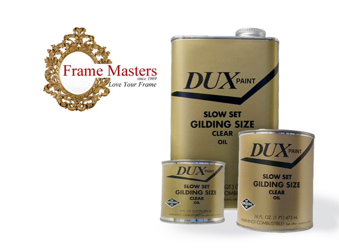 Dux Slow Dry Oil Based Gold Leaf Gilding Size Adhesive – Made in USA