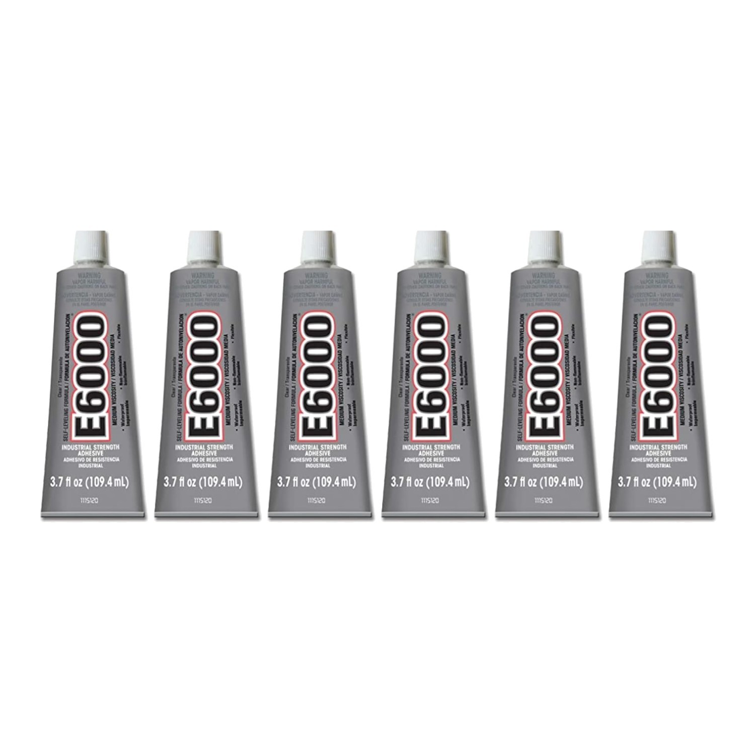 High Viscosity Clear Adhesive, Waterproof, 6 Pack
