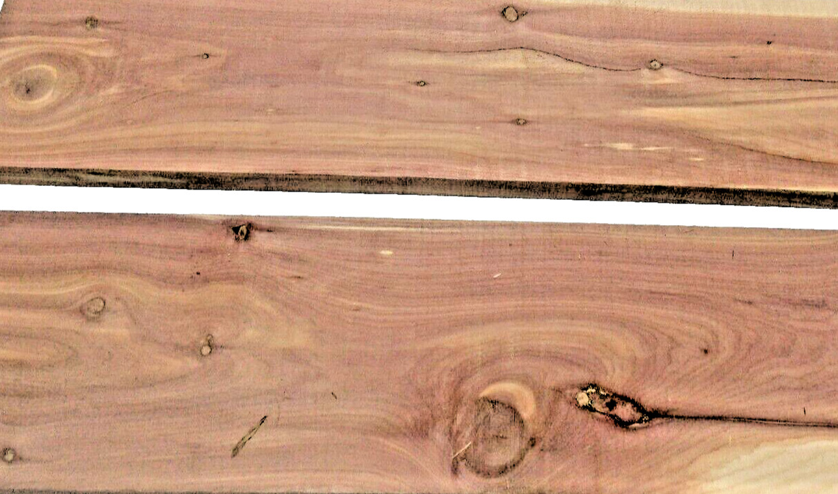 1 AROMATIC RED/WHITE CEDAR 1″ x 6″ x 24″ Lumber Decorative Board MILLED KILN DRY