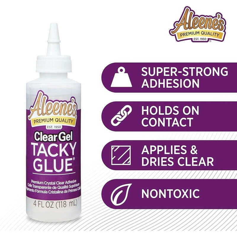 Clear Gel Tacky Glue Eco Friendly Adhesive DIY Crafts Slime 4oz Bottle New