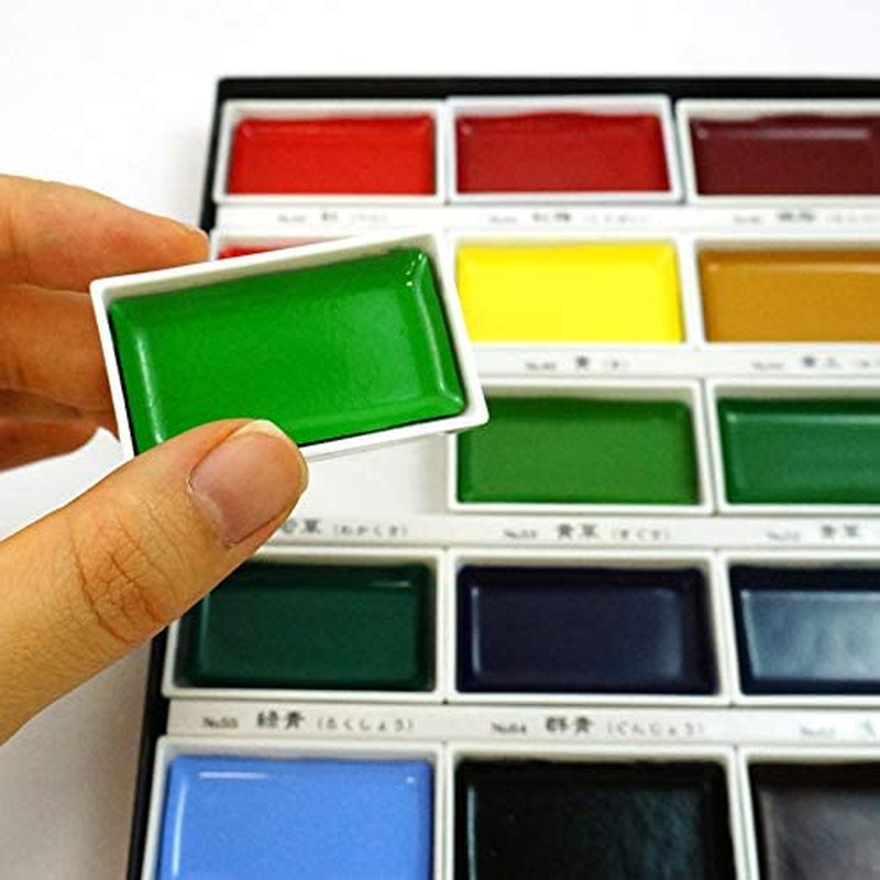 GANSAI TAMBI Watercolor Paint Set, 48 Colors, Professional-Quality