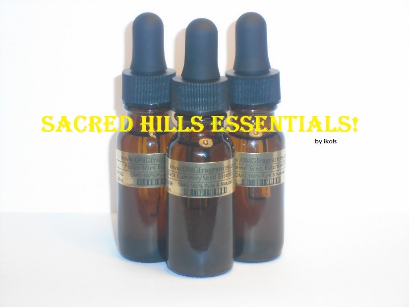 OMG * 100% Pure & Natural Essential Oils with Rubber Top Glass Dropper 1/2 oz.