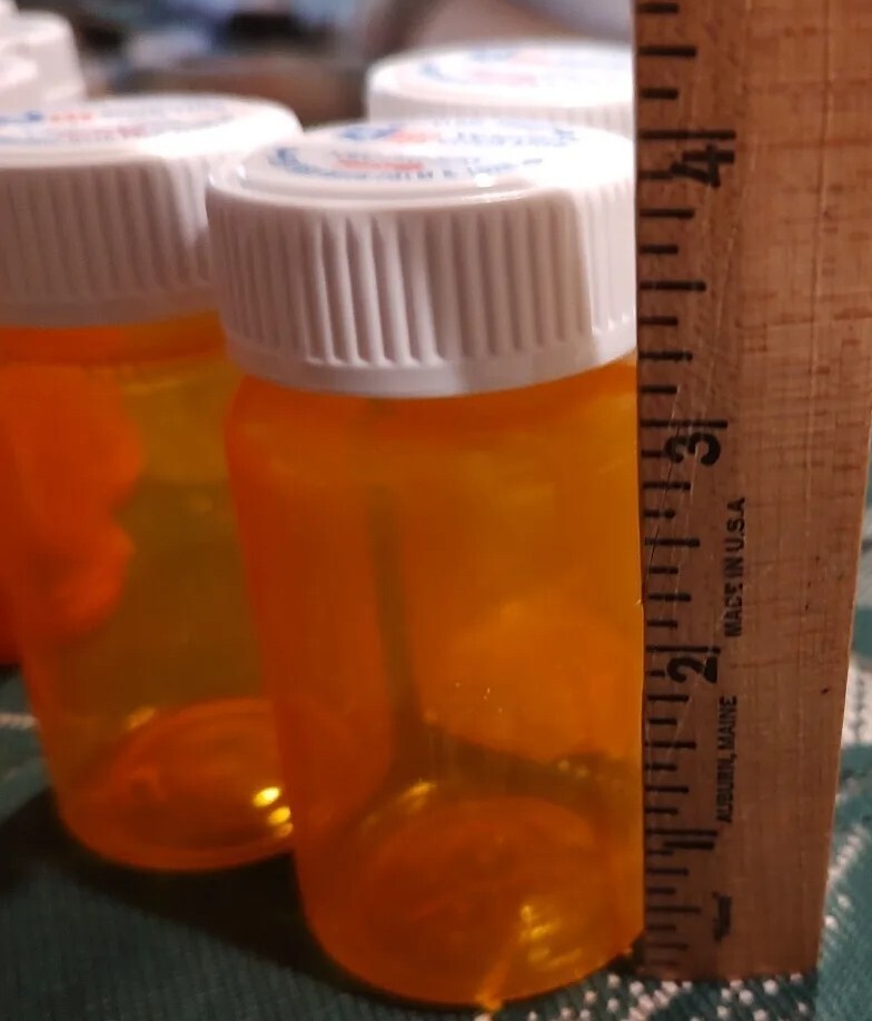 Lot of 54 empty pill bottles CVS Rx and others Amber White for craft and storage