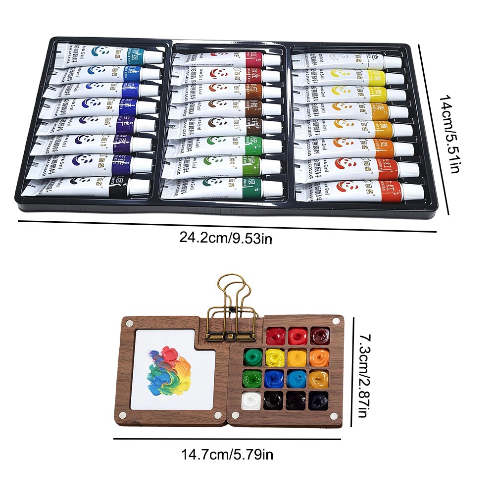 Mini Watercolor Kit Travel Pocket Artist Set Portable for Painters Picture APK