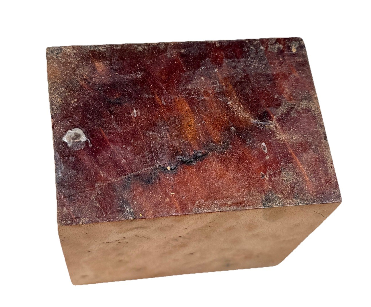 Camphor Burl Bowl turning blank 4-1/4” x 4-1/4” x 2-7/8” (b45) dried