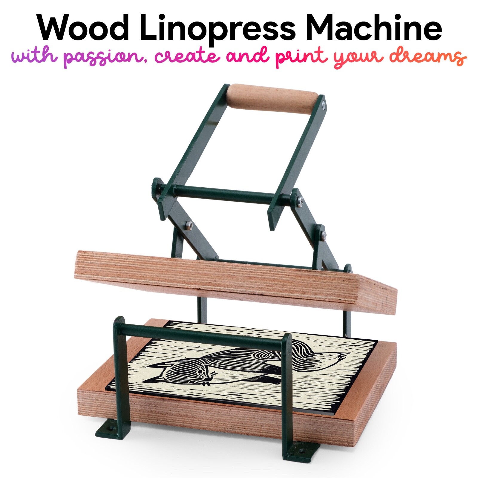 Linocut Printing Hand Press Machine Lino Cuts Linoleum Blocks for Printmaking