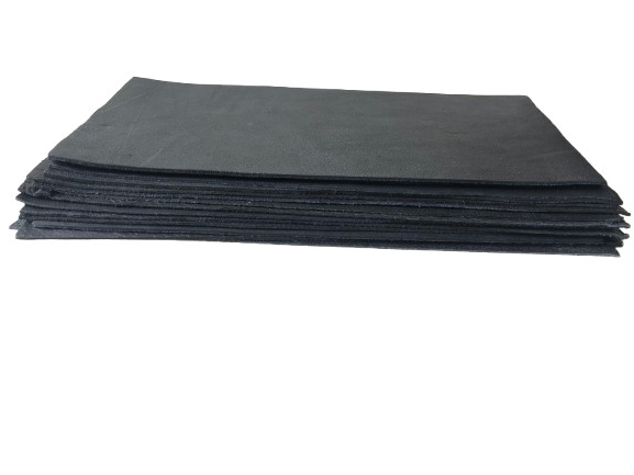 Genuine Cow Black Full Grain Leather for Crafts,1 lb Bag of 10×5″ Leather Sheets