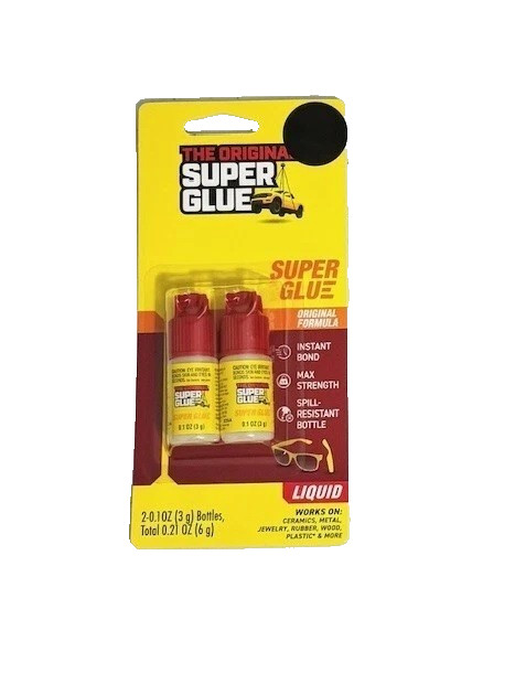SET OF 1 The Original Super Glue 0.1 oz Bottle Liquid Original Formula