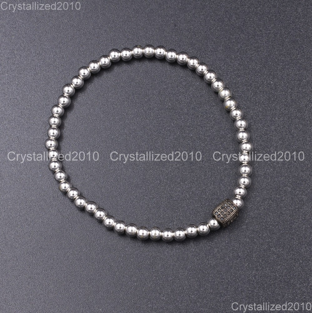 Stainless Steel Round Ball Spacer Jewelry Crafts Findings Beads 4mm 5mm 6mm 8mm