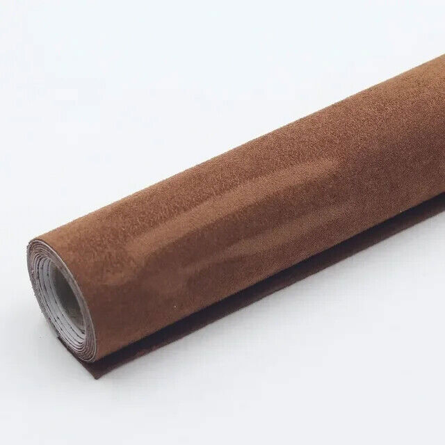 Black Alcantara Style Self Adhesive Car Interior Vinyl Wrap Faux Suede