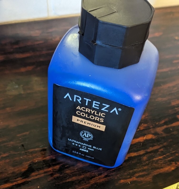 ARTEZA Acrylic Colors Premium Paint A503 Ultramarine Blue 33.8 fl oz 1000ml New