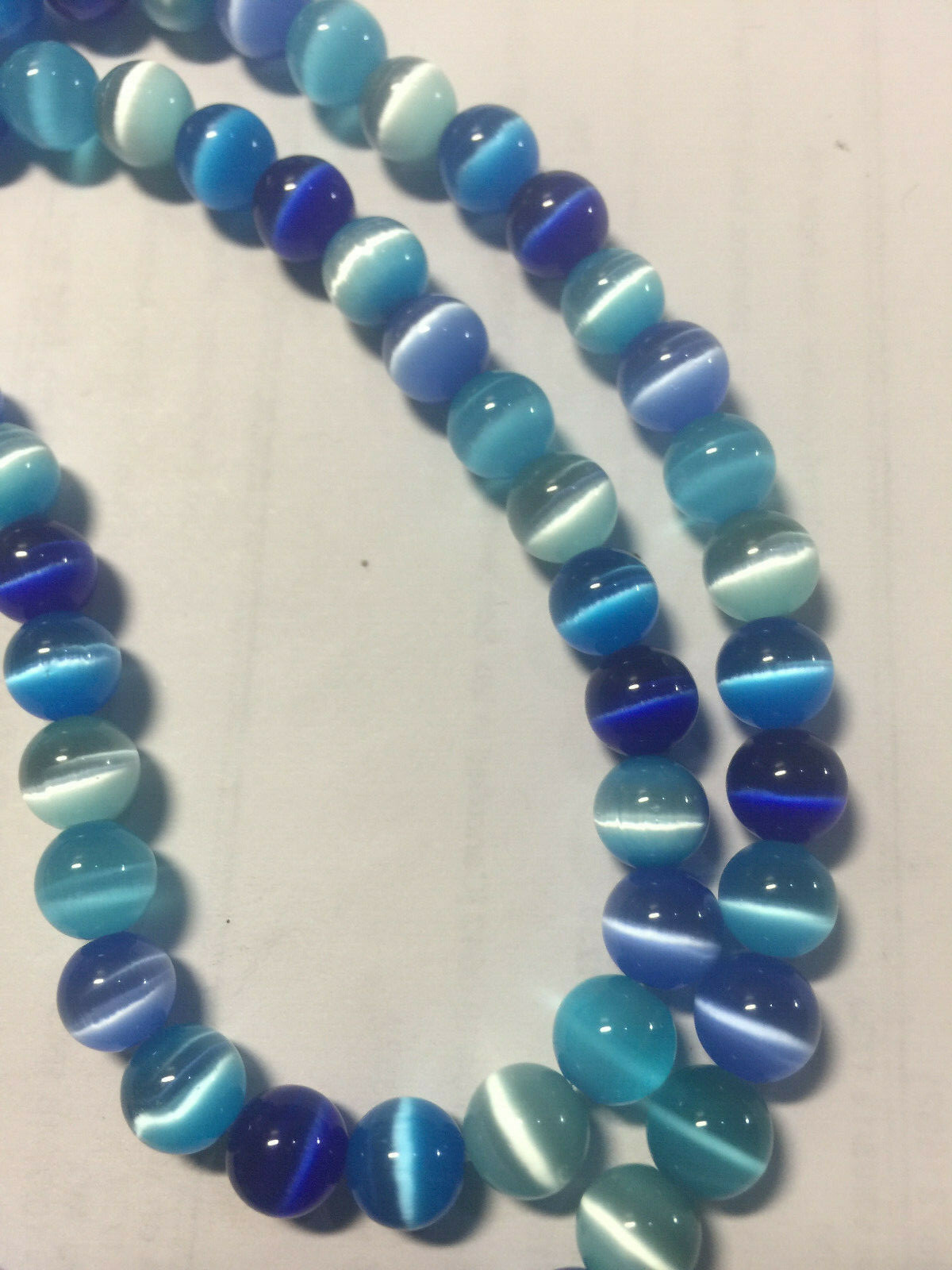 Fiber Optic Cats Eye Beads ****U PICK*** Fiber Optic Cats Eye Beads
