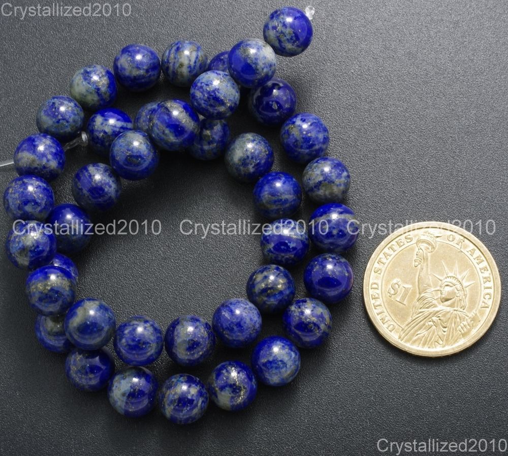 Natural Lapis Lazuli Gemstone Round Beads 2mm 3mm 4mm 6mm 8mm 10mm 12mm 15.5’‘