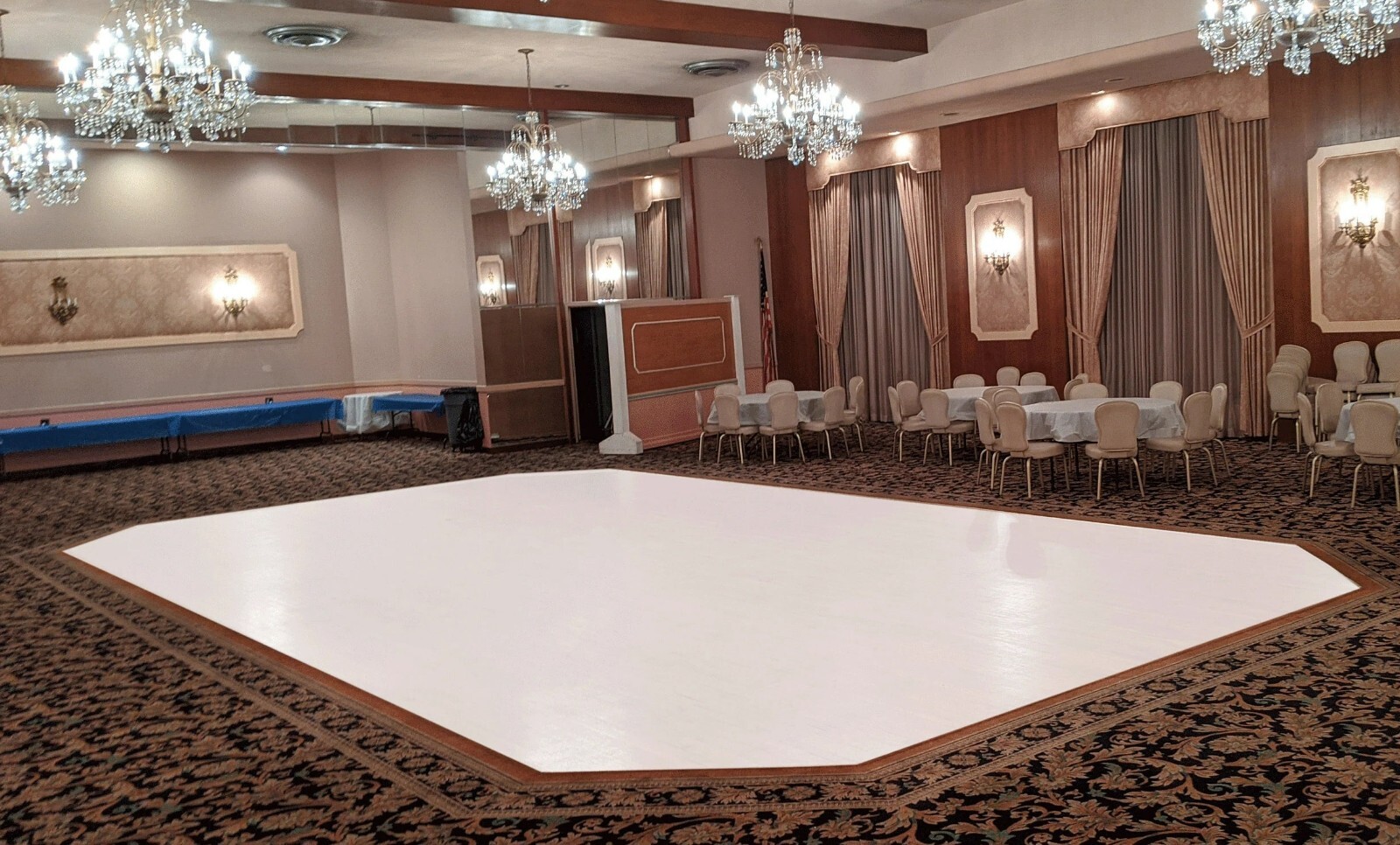 Wedding Dance Party Vinyl Floor Cover Gloss & Matte White & Black Decal Sticker