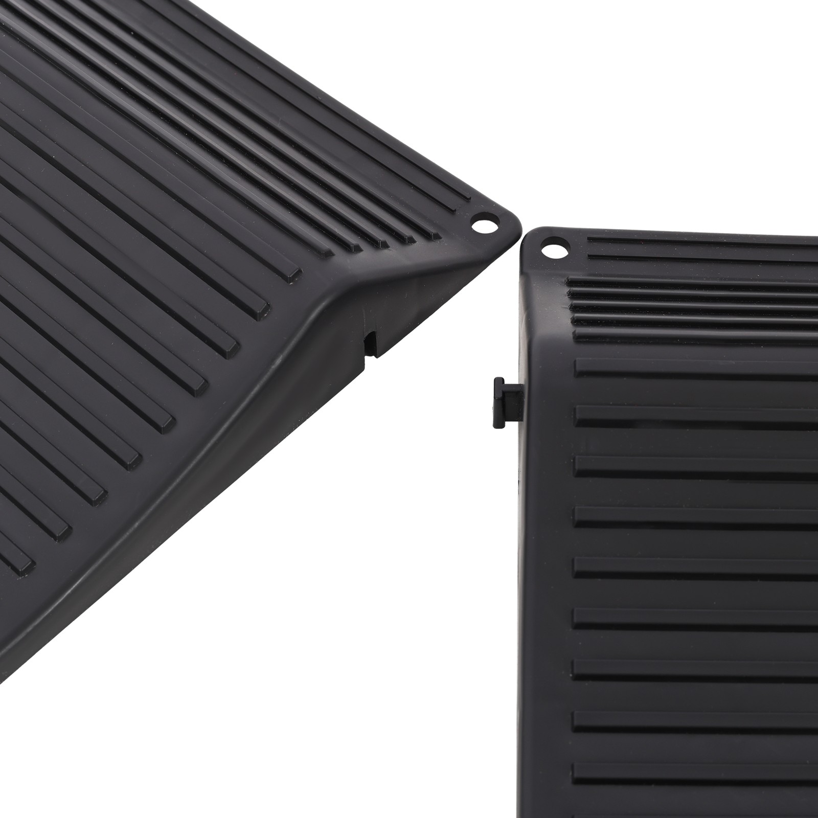 4 Pack Black Anti-Slip Hard Plastic Tire Saver Ramps