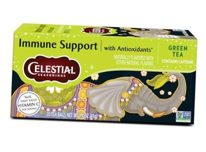 Celestial Seasonings 20 Tea Bags 20 Count (Pack of 1) Immune Support Green Tea