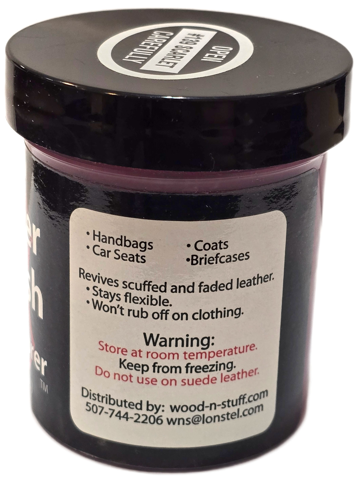 Leather Refinish Sofa Handbag Shoe Color Dye 4.oz Scarlet Leather dye Restore