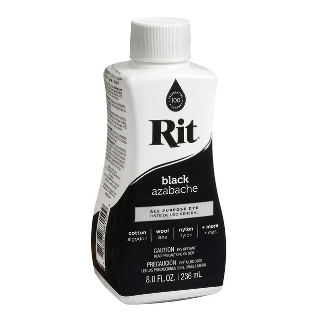 (2 Pack) Rit All Purpose Liquid Dye Black 8 fl oz – Premium Quality
