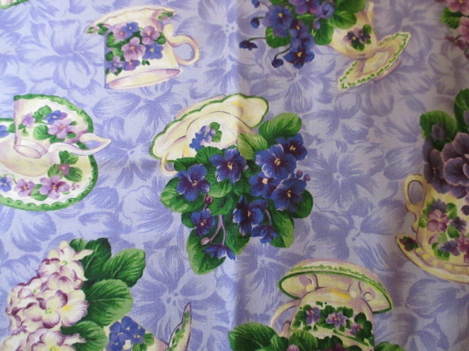 Flower of the Month Club February Violets Northcott Purlples Cotton 1yd x 44