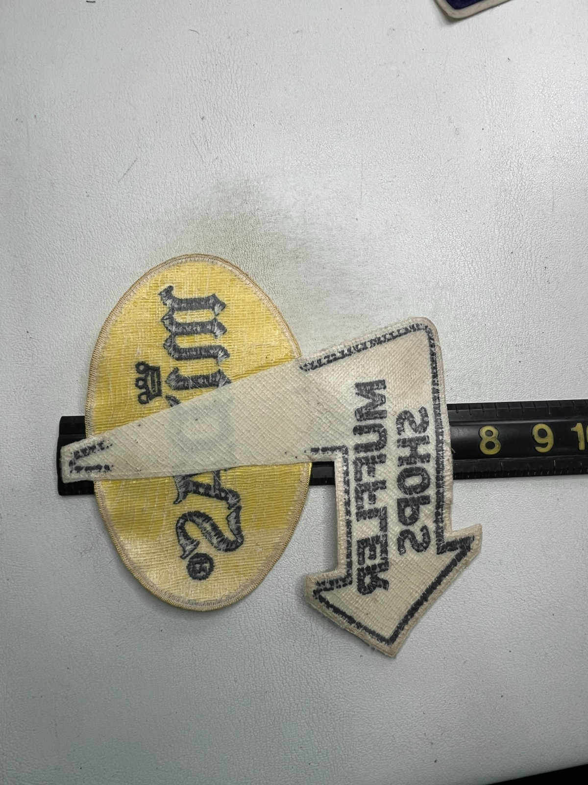 Vintage Some-Staining GIANT SIZE MIDAS MUFFLER SHOPS Car Auto Patch M037
