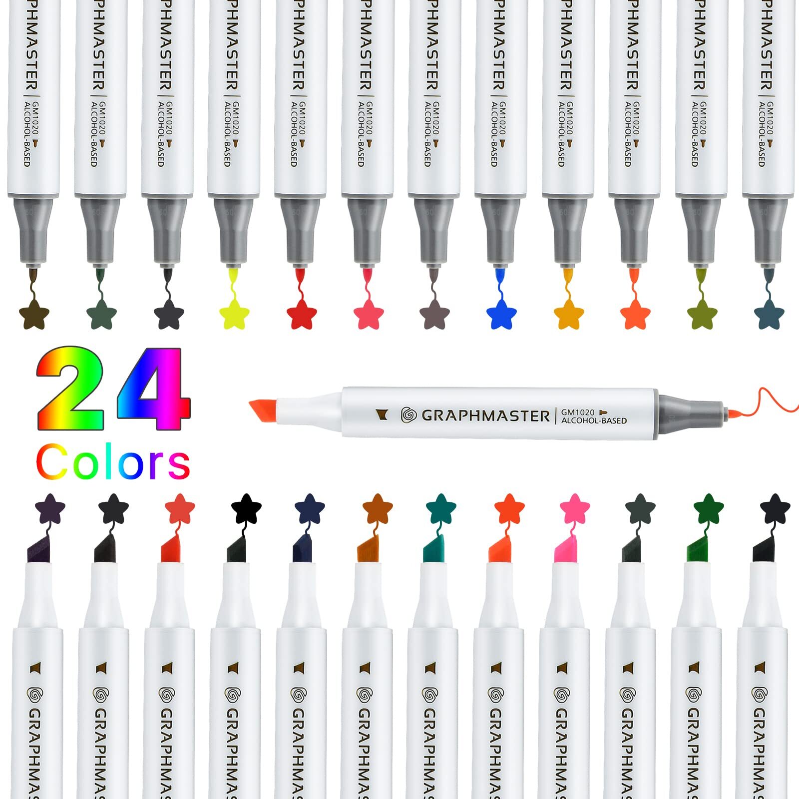 24 Pack Dual Tip Leather Dye Marker Pens Leather Touch up Pen Shoe Marker Lea