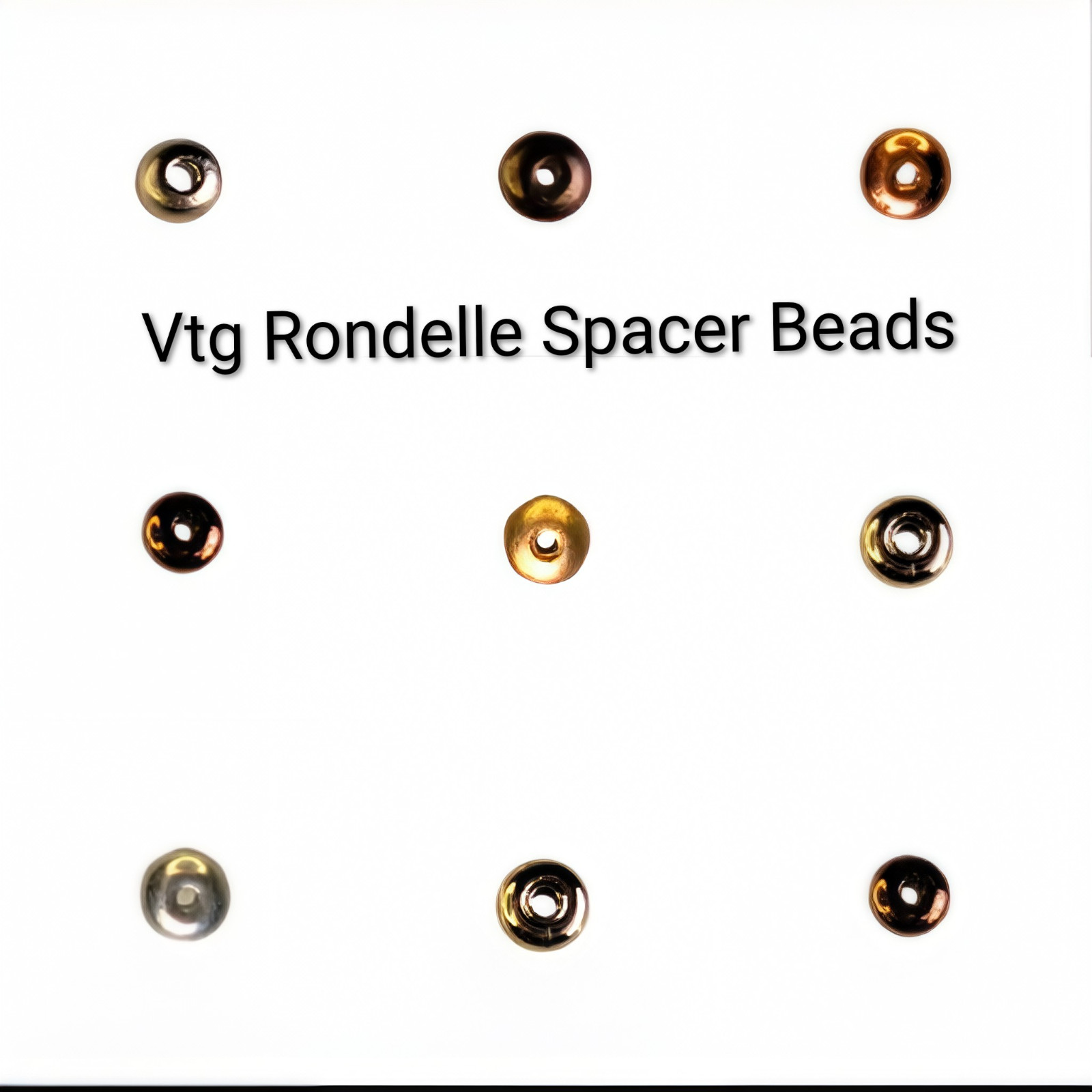 Spacer Beads Vintage M. Haskell English Cut, Rice, Faceted 3-8mm 45-80ct