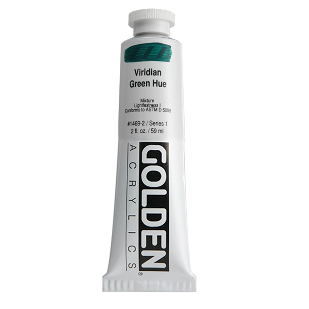 Golden Acrylic 2 Oz Viridian Green Hue