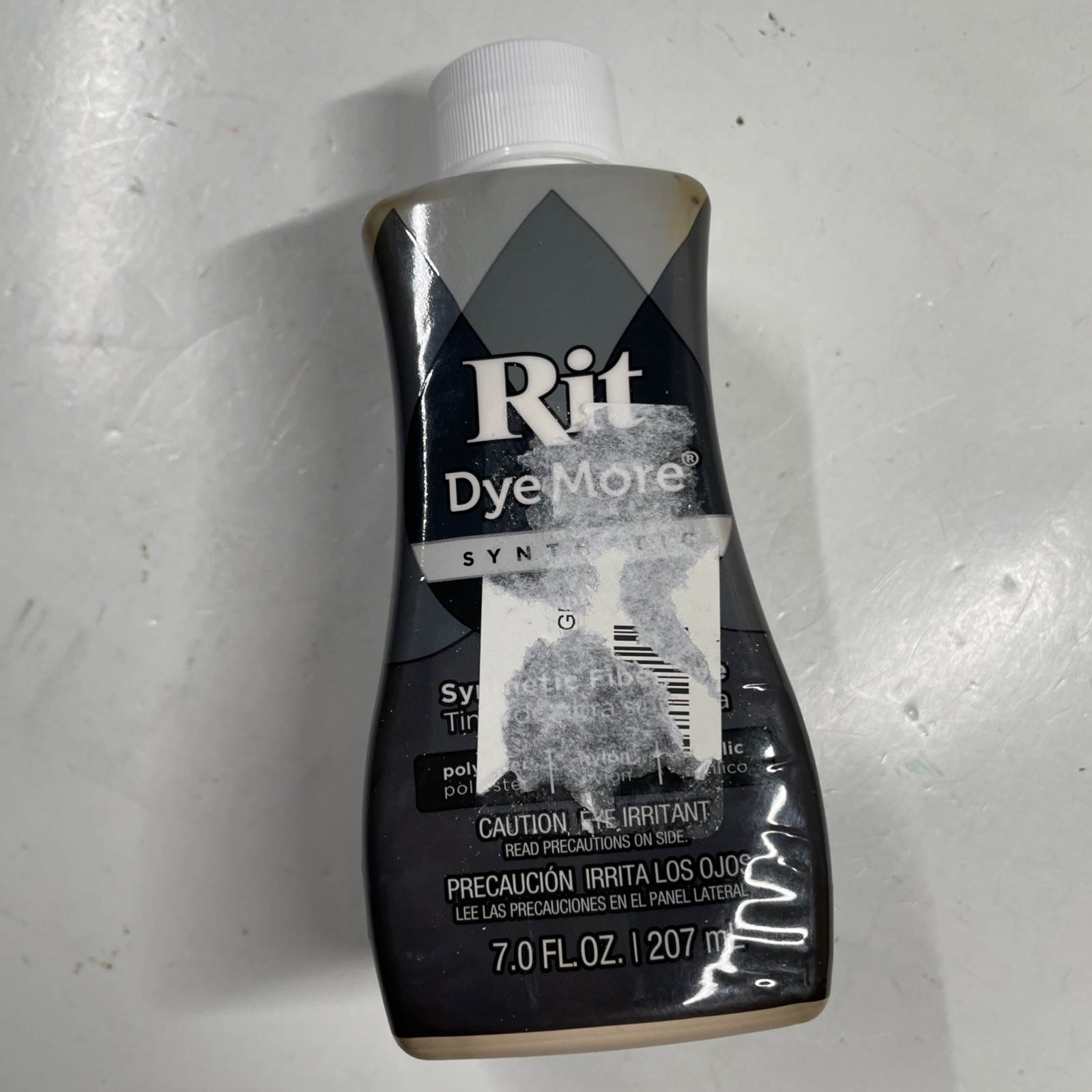Rit DyeMore Synthetic Fiber Dye – Graphite Color – 7 fl oz / 207 mL – Sealed