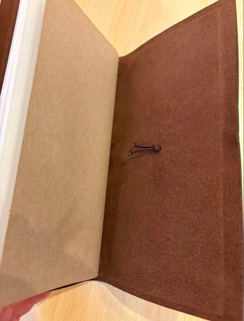 Traveler’s Notebook Regular size Unused Leather cover, Used Stickers Set