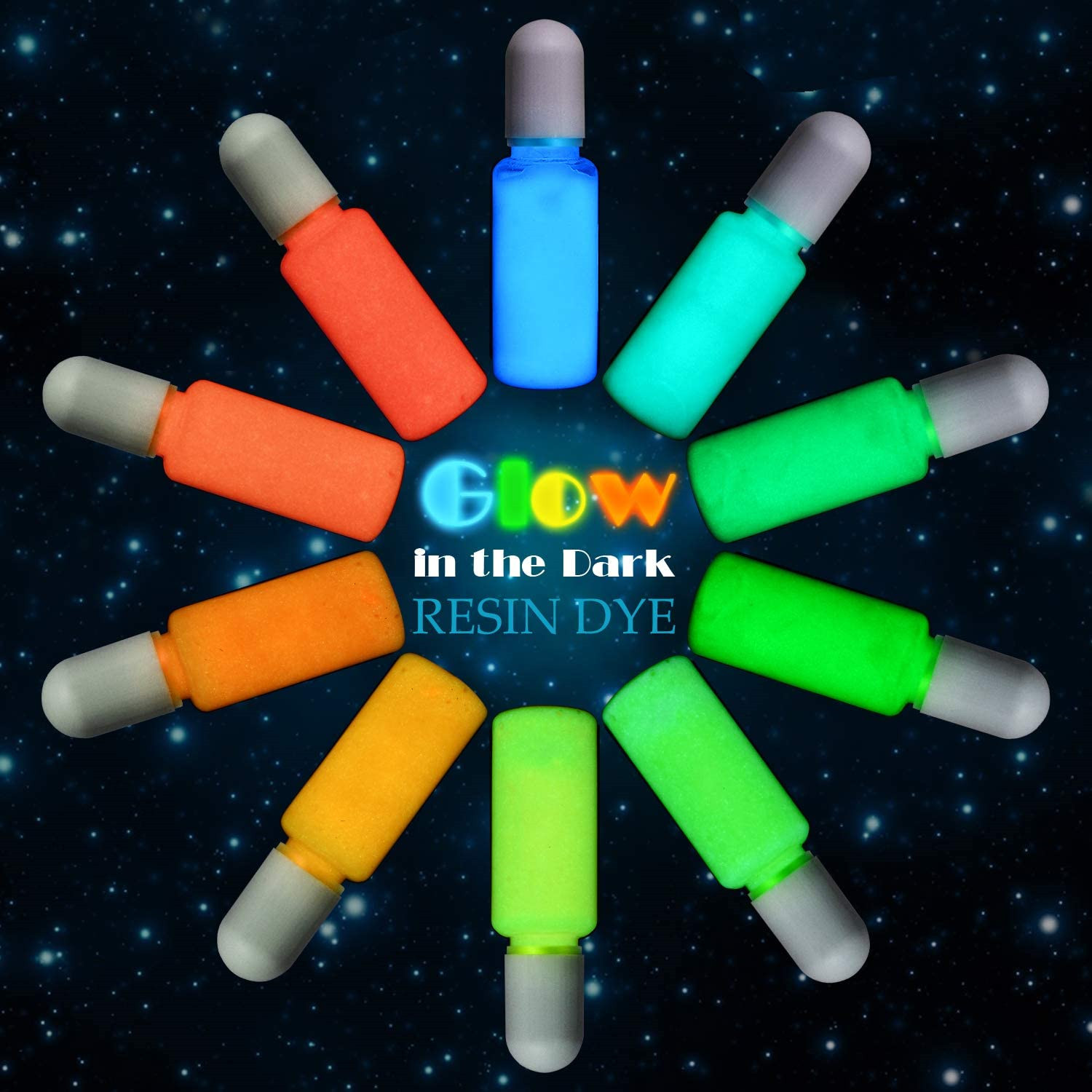 Epoxy UV Resin Color Pigment – Glow In The Dark Liquid Luminous Transparent Dye