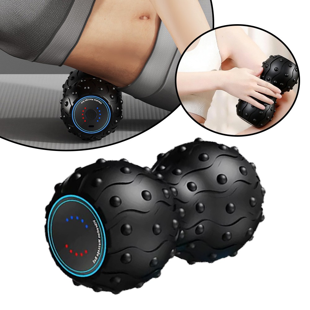5-Speed Vibrating Massage Ball – Peanut Massager and Vibrating Foam Roll APL