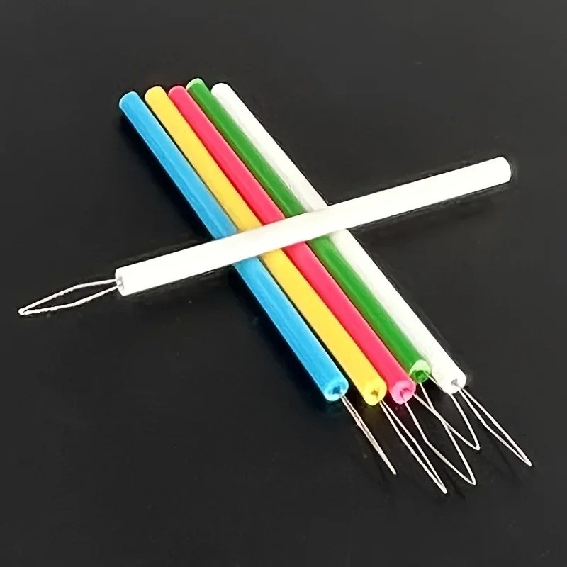 5Pcs Plastic Sewing Needle Threading Tool Set for Craft Beadwork DIY